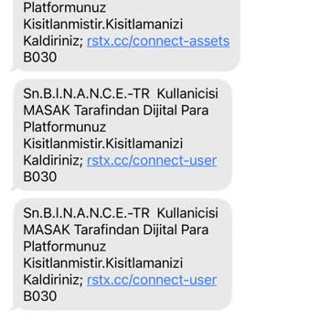 Binance Sürekli Yanıltıcı Hesap Engelleme Mesajlarından Rahatsızım