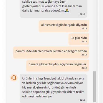 Trendyol 1 Ay Boyunca Ürün Göndermedi.