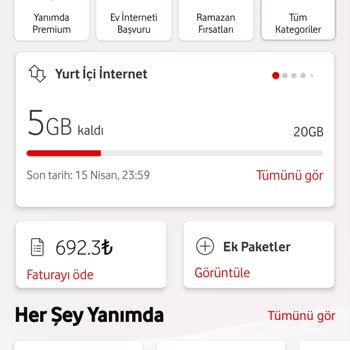 Vodafone Fazla Fatura Kesim