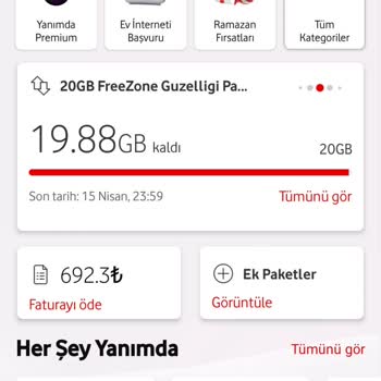 Vodafone Fazla Fatura Kesim