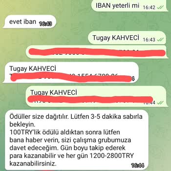 Telegram Instagram Hesabı Takip Sonucu Verilen Ödül