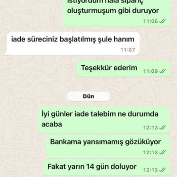 Qafiye Prive İade Talebi / Müşteri Hizmetleri İlgisizliği