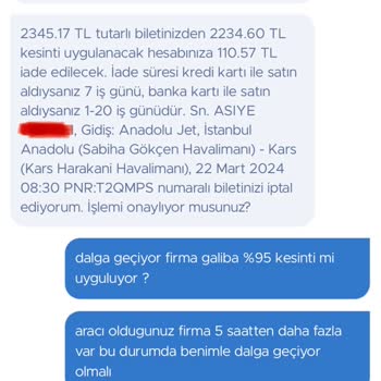 Anadolu Jet Firmasının Yolcusuna Terbiyesizliği