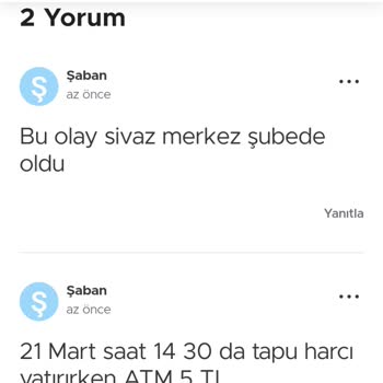 Ziraat Bankası 5 Tl Kabul Etmemesi