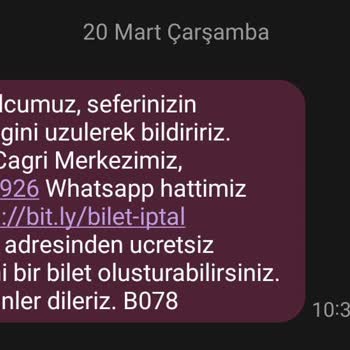 Kamil Koç Habersiz Sefer İPTALİ/DEĞİŞİKLİĞİ