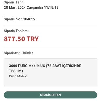 enucuzpubg.com Uc Siparişim Teslim Edilmedi
