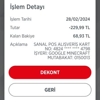 Minecraft.net Minecraft Ödememi Yapmıyor