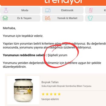 Trendyol'un "şüpheli Yorum" Adı Altında Yorum/puanlama Reddi
