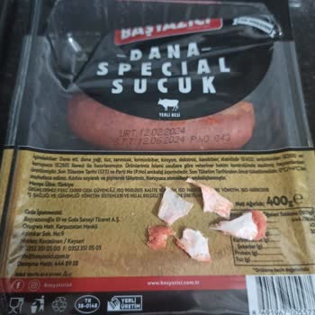Başyazıcı Sucuk İçinden Plastik Poşet Çıktı