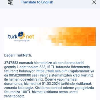 TurkNet Başka Birinin Aboneliği Mailime Tanımlanmış.