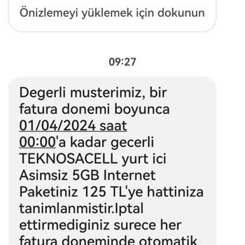 Teknocell Ek Paket Dolan Dır Ması