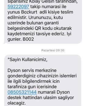 Dyson Arızalı Ürün Ve Servis Süreci