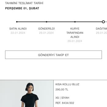 Zara'dan Aldığım Ürün Teslim Edilmedi Ve Ücret İadesi De Yapılmadı