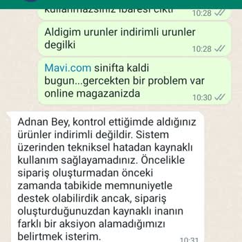 Mavi.com Problemi Var