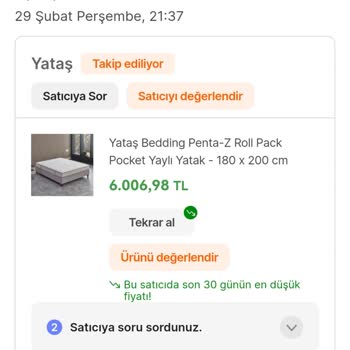 Yataş Bedding Penta - Z Roll Pack Pocket Yaylı Yatak