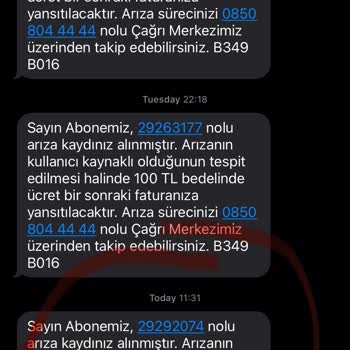 TÜRKSAT Kablo Net Kopması. Her Arıza Kaydı +100 TL Faturaya Yansıyor.