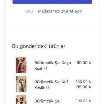 Qafiye Prive Kargoya Verildi Görünen Şallarımı Göndermiyor