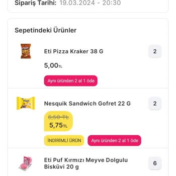 Migros Sipariş İptali Gerekçesiz