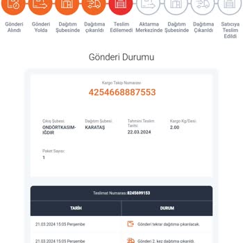 Aras Kargo 2 Gündür Gelmeyen Kargo Sorumsuzluğu