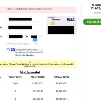 Media Markt Online Alışveriş Hatası...