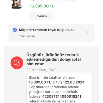 Hepsiburada Rızam Olmadan Siparişi İptal Etti.