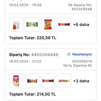 Migros Sanal Market Siparişimi İptal Etti.