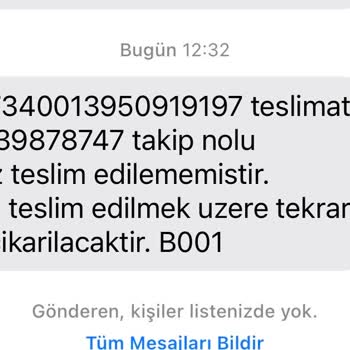 PTT Kargo Şile Şubesi Sorumsuzluğu