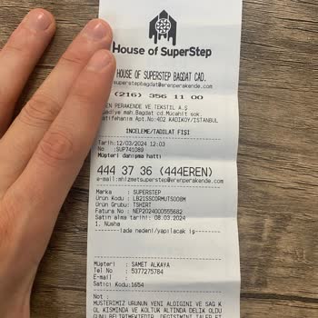 House of Superstep House Of Step Defolu Ürün Ve Değiştirilmemesi