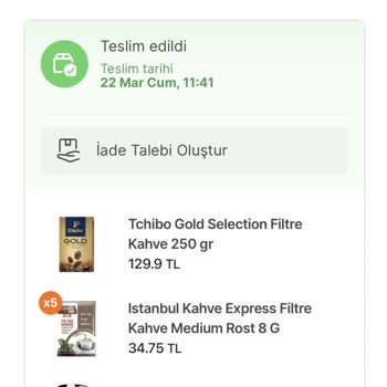 Hepsiburada Sipariş Teslimatı Yanlış Bilgi