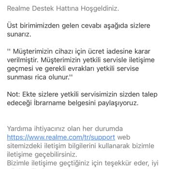 Realme Garantisi Ücret İadesi Sorunu