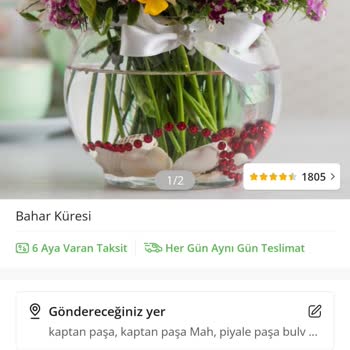 Çiçek Sepeti Ve Ürün Eksiği