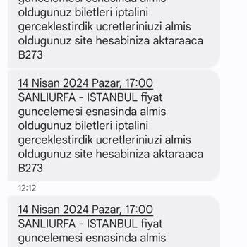 Deveci Nazar Turizm Otobüs Firması Fiyat Güncellemiş Diye Bilet İptal Etti