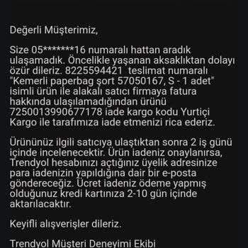 Trendyol Kurumsal Fatura Düzeltme Talebini Gerçekleştirmiyor