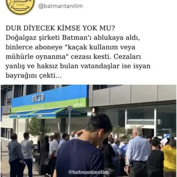 Aksa Gaz Batman'da Doğalgaz Kesintilerine Son Verin!