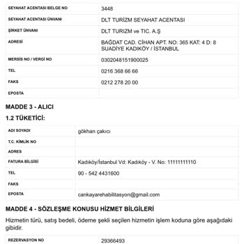 Tatil Sepeti Mardin Rezervasyonumuzun Yasadışı Olarak İptali