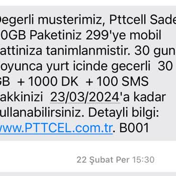 Pttcell İlk Ay 299 TL Olan İkinci Ay 410 TL Bu Ne Arkadaş