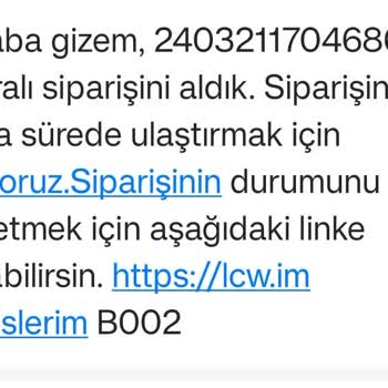 LCW Siparişimi Ürün Yok Diye İptal Etti