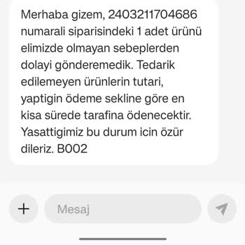 LCW Siparişimi Ürün Yok Diye İptal Etti