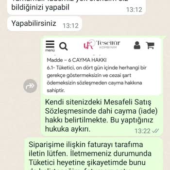 Tesettür Kombinim - Toprak Boutique Kalitesiz Ürün Ve İade Kabul Etmeyip Müşteriyi Mağdur Ediyorlar.