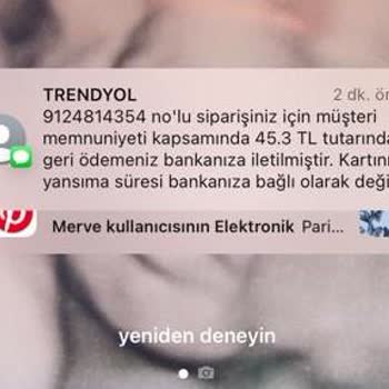 Trendyol Yemek Ve Tavuk Dünyası Eksik Siparişe İade Ücreti Belirleme
