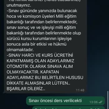 Çekmeköy Sürücü Kursu İlgisizlik Eğitim Yok Sınav İçin Ders Yok