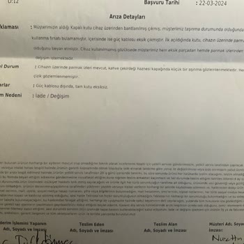 PHILIPS Ev Aletleri Teknosa'dan Alınan Philips 5447 Kahve Makinesi Teşhir Ürünü