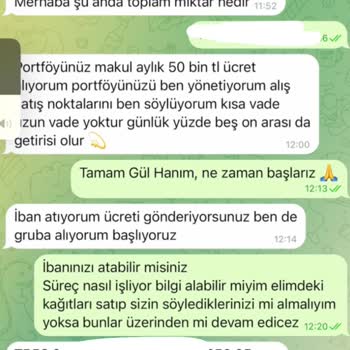 Gül Kılıç Borsa Akademi Telegram Üzerinden VIP Üyelik Mağduriyetleri