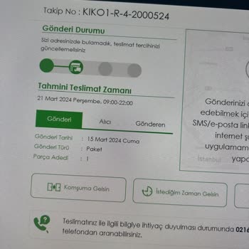 Kolay Gelsin Kargo'nun Kargoyu Göndermemesi