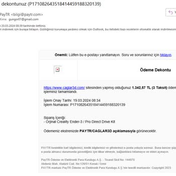 Caglar3d.com Ürünümü Kargolamıyor, Mesajlarıma Cevap Vermiyor
