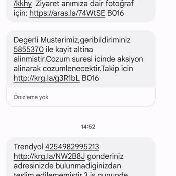 Aras Kargo'nun Kargomu Israrla Getirmeyişi.