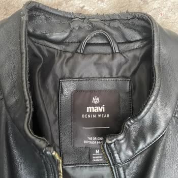 Mavi Deri Ceket