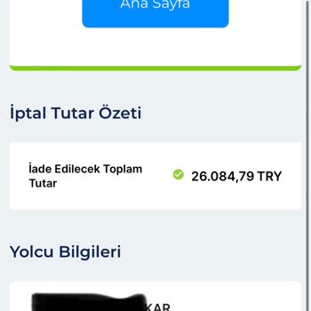 Ajet (Anadolu Jet) Para İadesi Yapılmadı