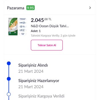 Pazarama Kedi Maması Kargoya Verilmesi