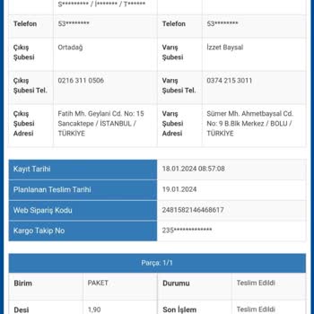 Dolap 2 Kez Haksız Yere Kargo Ücreti Kesti